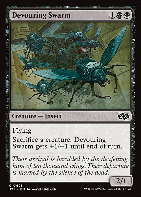 Foundations Jumpstart - 421 - Devouring Swarm - Common - B - Non-foil (Front)
