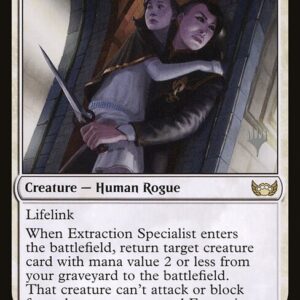 Streets of New Capenna Promos - 12p - Extraction Specialist - Rare - W - Foil - Promo (Front)