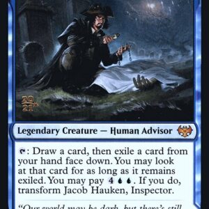 Innistrad: Crimson Vow Promos - 65s - Jacob Hauken, Inspector // Hauken's Insight - Mythic - C - Foil - Datestamped Promo (Front)