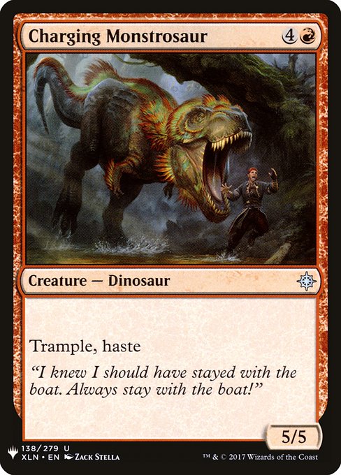 The List - XLN-138 - Charging Monstrosaur - Uncommon - R - Non-foil (Front)
