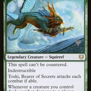 Kaldheim Promos - 197p - Toski, Bearer of Secrets - Rare - G - Foil - Promo (Front)