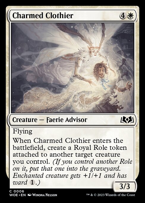 Wilds of Eldraine - 6 - Charmed Clothier - Common - W - Non-foil (Front)