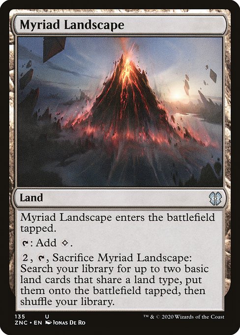 Zendikar Rising Commander - 135 - Myriad Landscape - Uncommon - C - Non-foil (Front)