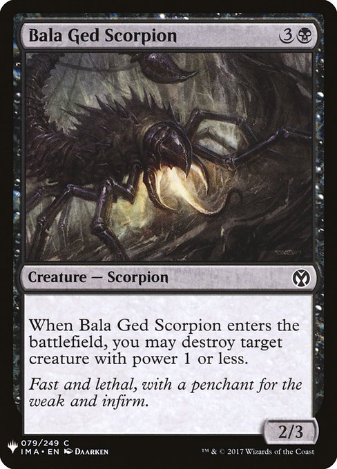 The List - IMA-79 - Bala Ged Scorpion - Common - B - Non-foil (Front)