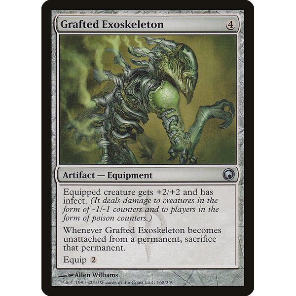 Scars of Mirrodin - 162 - Grafted Exoskeleton - Uncommon - C - Non-foil (Front)