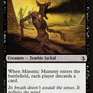 The List - AKH-100 - Miasmic Mummy - Common - B - Non-foil (Front)