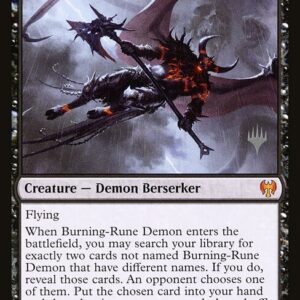 Kaldheim Promos - 81p - Burning-Rune Demon - Mythic - B - Non-foil - Promo (Front)