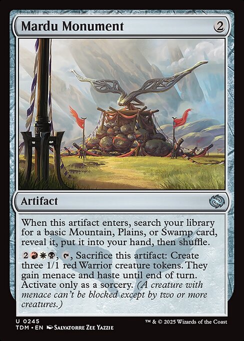 Tarkir: Dragonstorm - 245 - Mardu Monument - Uncommon - C - Foil (Front)