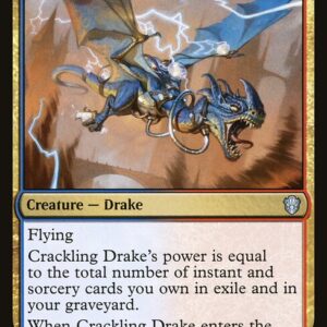 Commander 2021 - 213 - Crackling Drake - Uncommon - UR - Non-foil (Front)