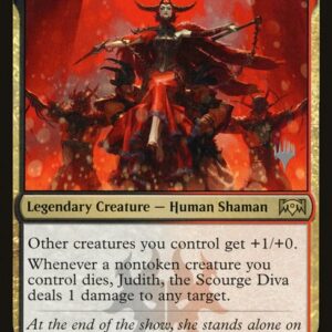 Ravnica Allegiance Promos - 185p - Judith, the Scourge Diva - Rare - BR - Non-foil - Promo (Front)