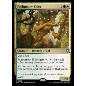 Bloomburrow Commander - 252 - Faeburrow Elder - Rare - WG - Non-foil (Front)