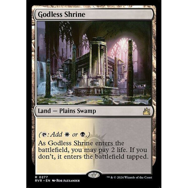 Ravnica Remastered - 277 - Godless Shrine - Rare - C - Non-foil (Front)