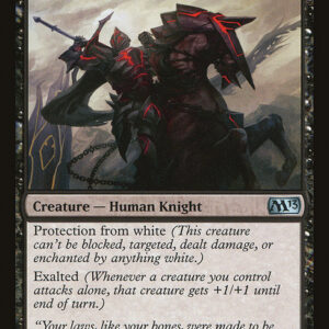 Magic 2013 - 96 - Knight of Infamy - Uncommon - B - Non-foil (Front)