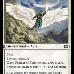 Bloomburrow - 13 - Feather of Flight - Uncommon - W - Non-foil (Front)