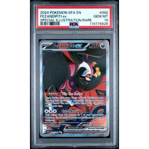 PSA 10 Gem Mint - 2024 Pokemon Shrouded Fable Fezandipiti ex #92