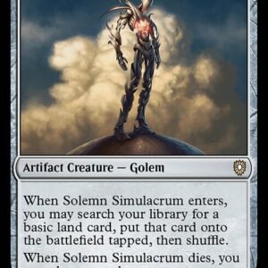 Bloomburrow Commander - 284 - Solemn Simulacrum - Rare - C - Non-foil (Front)