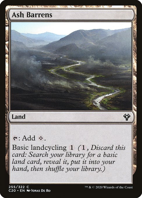 Commander 2020 - 255 - Ash Barrens - Common - C - Non-foil (Front)