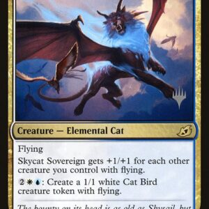 Ikoria: Lair of Behemoths Promos - 207p - Skycat Sovereign - Rare - WU - Non-foil - Promo (Front)