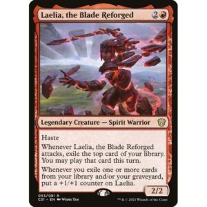 Commander 2021 - 53 - Laelia, the Blade Reforged - Rare - R - Non-foil (Front)
