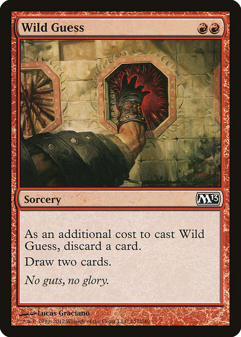 Magic 2013 - 157 - Wild Guess - Common - R - Non-foil (Front)