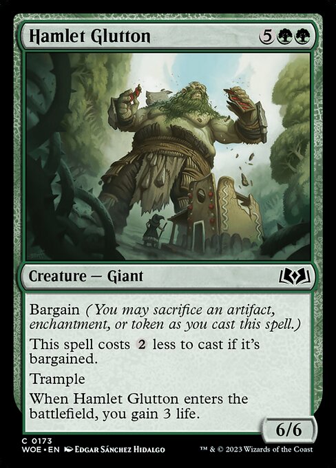Wilds of Eldraine - 173 - Hamlet Glutton - Common - G - Non-foil (Front)