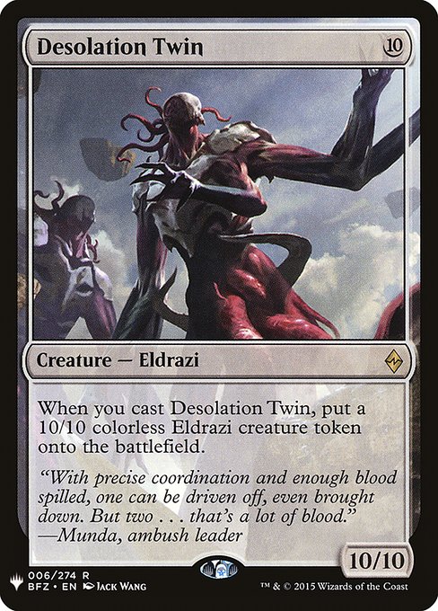 The List - BFZ-6 - Desolation Twin - Rare - C - Non-foil (Front)
