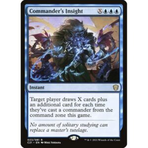 Commander 2021 - 23 - Commander's Insight - Rare - U - Non-foil (Front)
