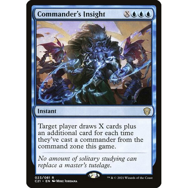 Commander 2021 - 23 - Commander's Insight - Rare - U - Non-foil (Front)
