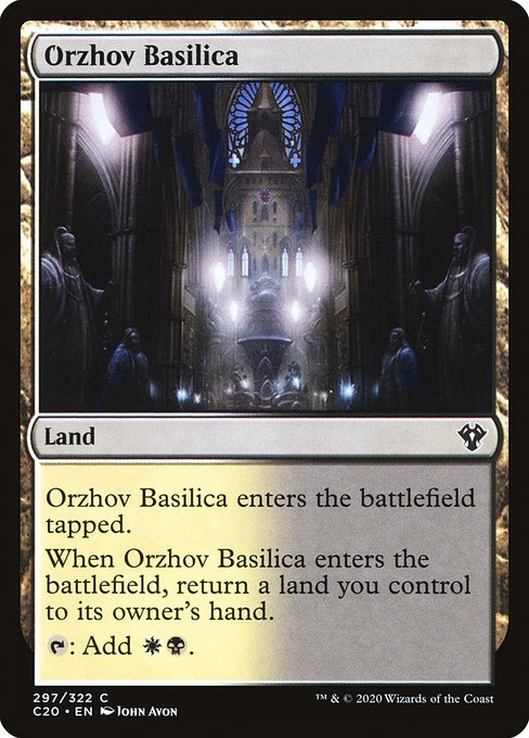 Commander 2020 - 297 - Orzhov Basilica - Common - C - Non-foil (Front)