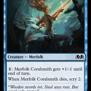 Wilds of Eldraine - 60 - Merfolk Coralsmith - Common - U - Non-foil (Front)