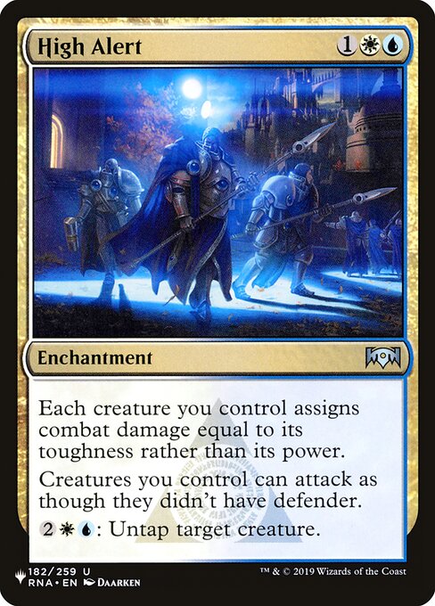 The List - RNA-182 - High Alert - Uncommon - WU - Non-foil (Front)