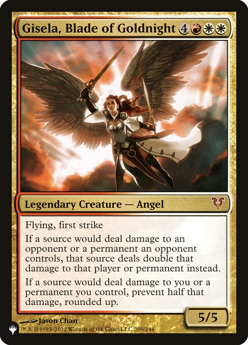 The List - AVR-209 - Gisela, Blade of Goldnight - Mythic - WR - Non-foil (Front)