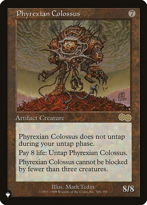 The List - USG-305 - Phyrexian Colossus - Rare - C - Non-foil (Front)