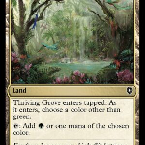Bloomburrow Commander - 347 - Thriving Grove - Common - C - Non-foil (Front)