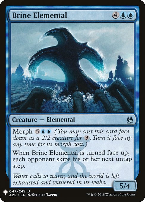 The List - A25-47 - Brine Elemental - Uncommon - U - Non-foil (Front)