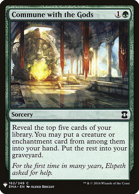 The List - EMA-162 - Commune with the Gods - Common - G - Non-foil (Front)