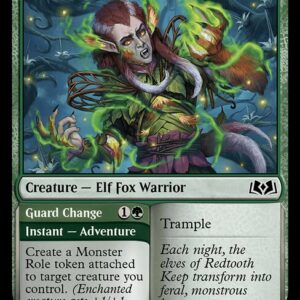 Wilds of Eldraine - 170 - Ferocious Werefox // Guard Change - Common - G - Non-foil (Front)
