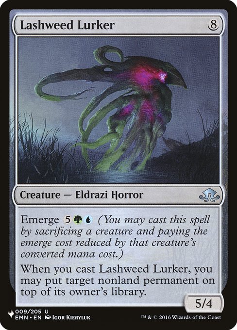 The List - EMN-9 - Lashweed Lurker - Uncommon - C - Non-foil (Front)