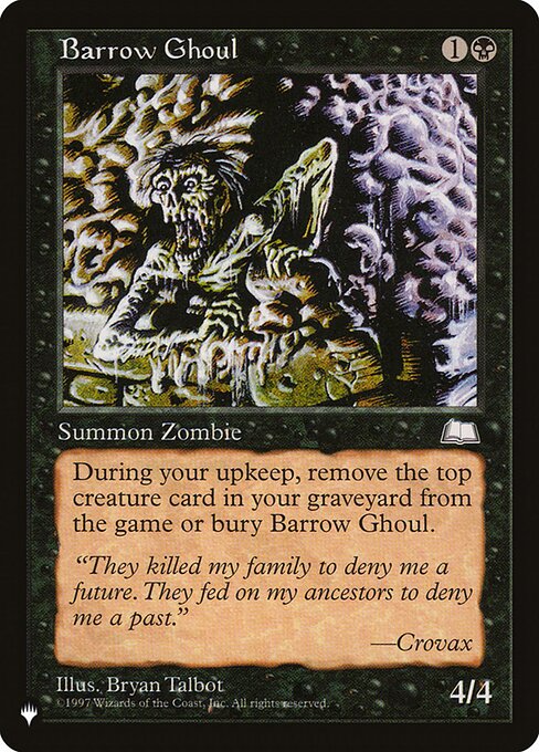The List - WTH-61 - Barrow Ghoul - Common - B - Non-foil (Front)