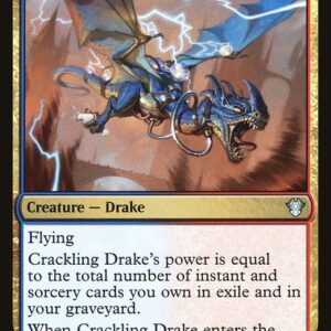 Commander 2020 - 206 - Crackling Drake - Uncommon - UR - Non-foil (Front)