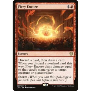 Commander 2021 - 51 - Fiery Encore - Rare - R - Non-foil (Front)
