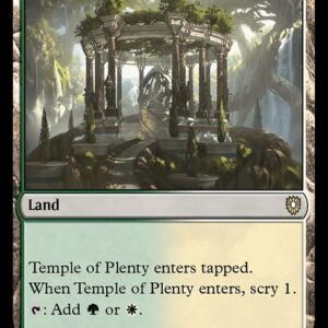 Bloomburrow Commander - 343 - Temple of Plenty - Rare - C - Non-foil (Front)