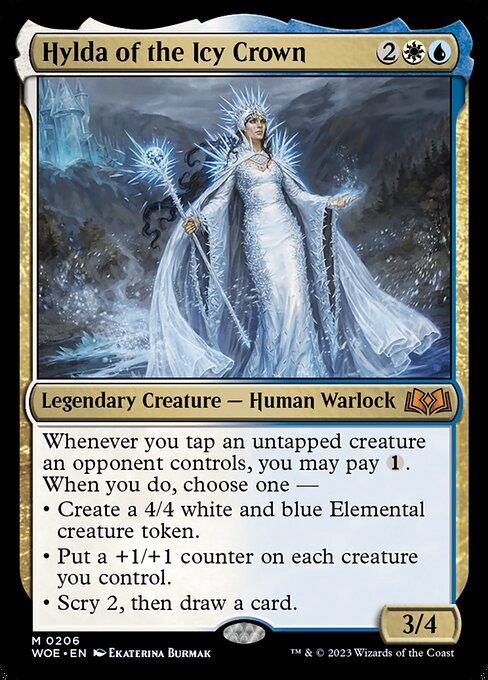 Wilds of Eldraine - 206 - Hylda of the Icy Crown - Mythic - WU - Non-foil (Front)