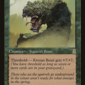 Odyssey - 248 - Krosan Beast - Rare - G - Non-foil (Front)