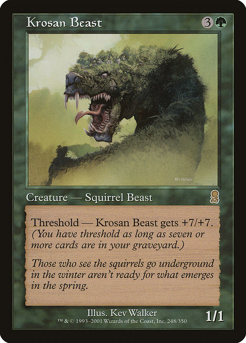 Odyssey - 248 - Krosan Beast - Rare - G - Non-foil (Front)
