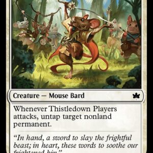 Bloomburrow - 35 - Thistledown Players - Common - W - Non-foil (Front)