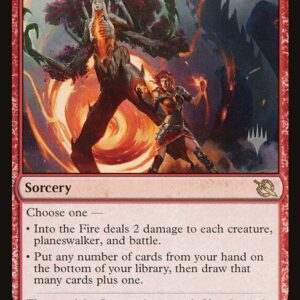 March of the Machine Promos - 144p - Into the Fire - Rare - R - Foil - Promo (Front)