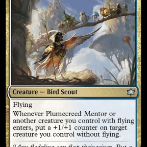 Bloomburrow - 228 - Plumecreed Mentor - Uncommon - WU - Non-foil (Front)