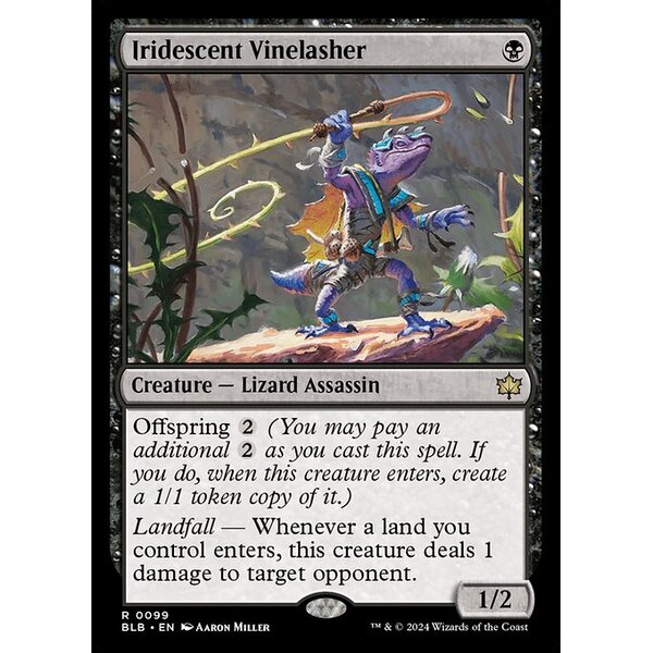 Bloomburrow - 99 - Iridescent Vinelasher - Rare - B - Non-foil (Front)