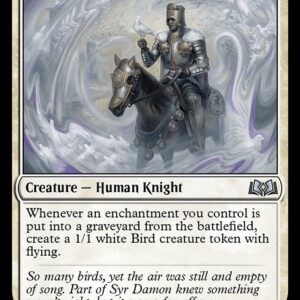 Wilds of Eldraine - 19 - Knight of Doves - Uncommon - W - Foil (Front)